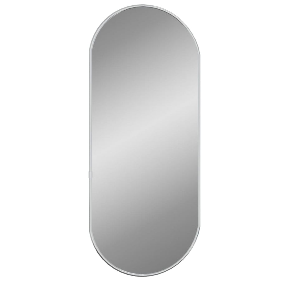 Wandspiegel 60X25 Cm Ovaal Zilverkleurig