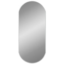 Wandspiegel 80X35 Cm Ovaal Zilverkleurig