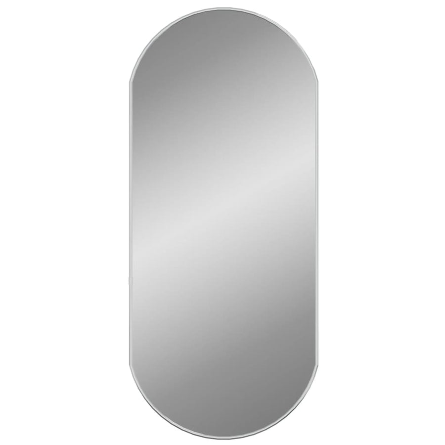 Wandspiegel 80X35 Cm Ovaal Zilverkleurig
