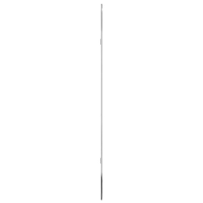 Wandspiegel 100x45 cm ovaal zilverkleurig