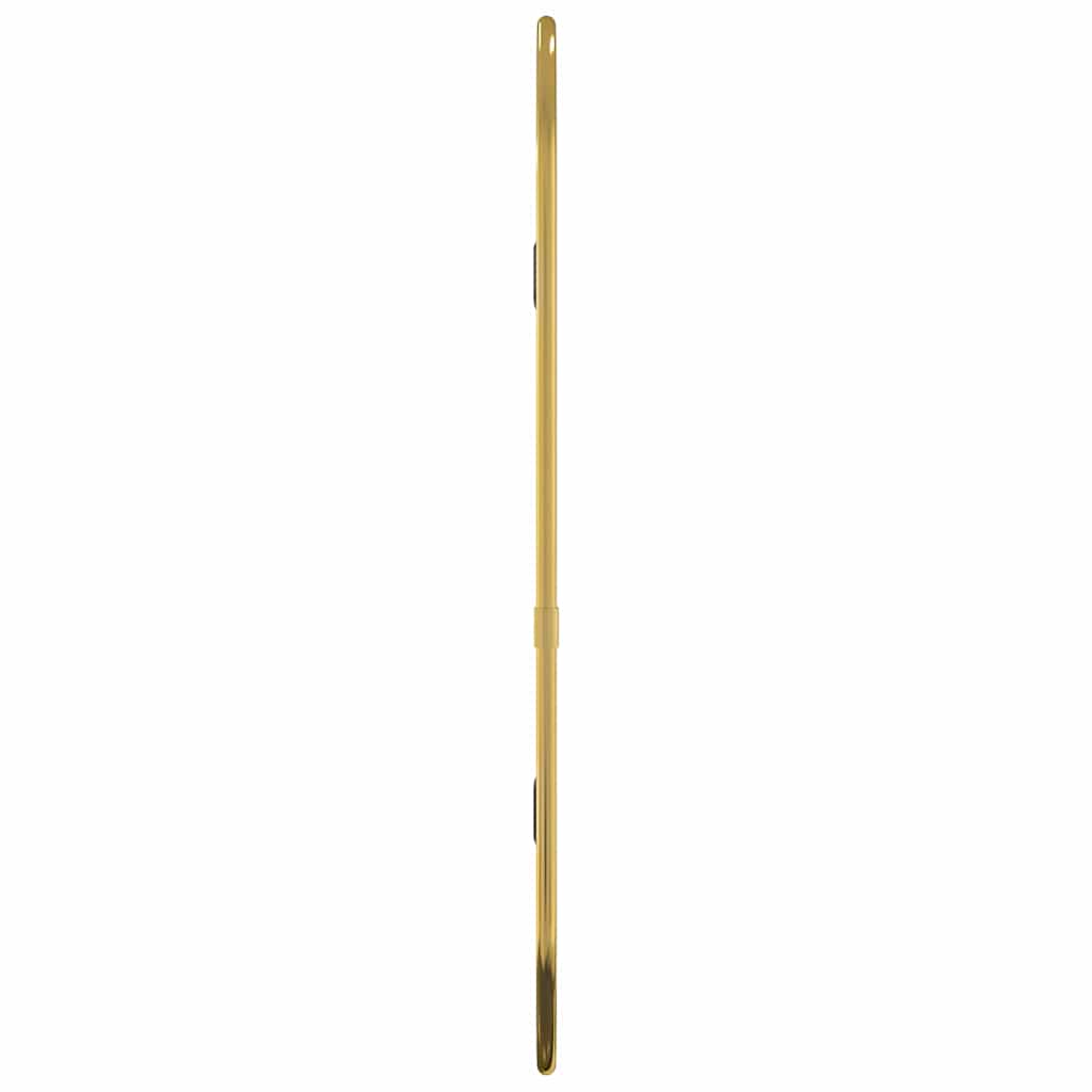 Wandspiegel 40x15 cm ovaal goudkleurig