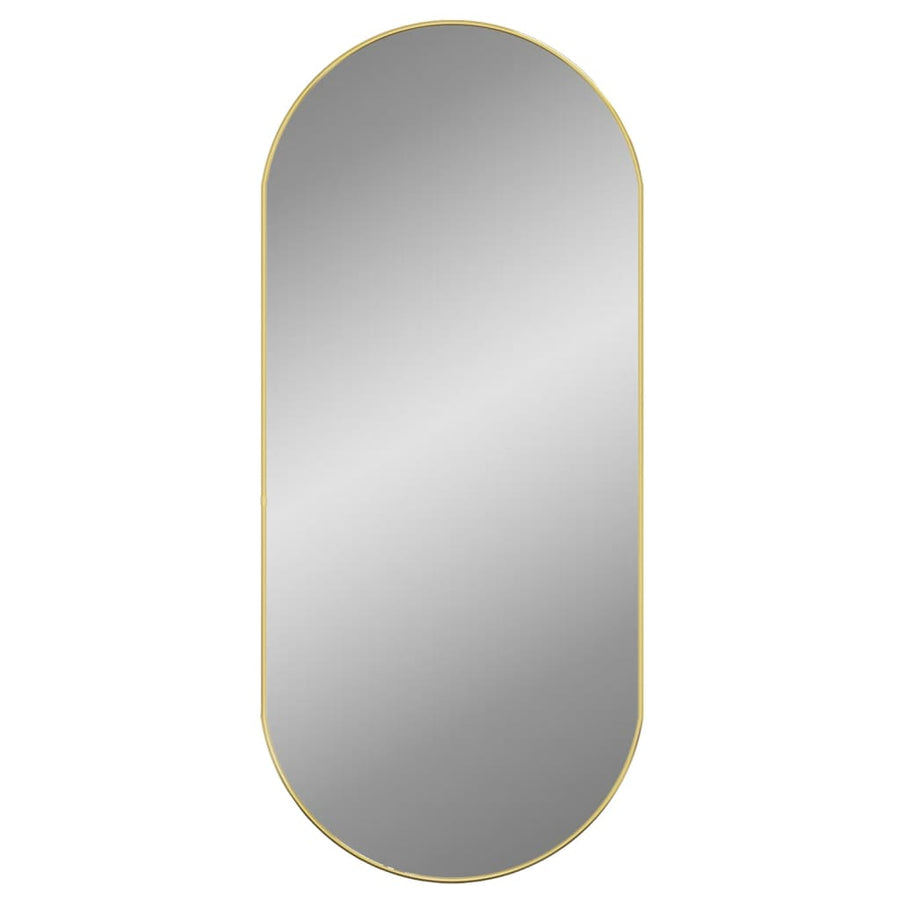 Wandspiegel Ovaal Kleurig 100 x 45 cm Goud