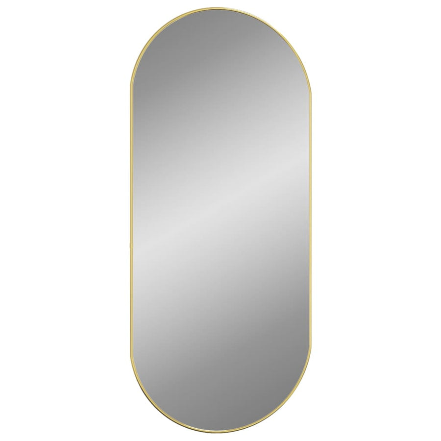 Wandspiegel Ovaal Kleurig 100 x 45 cm Goud