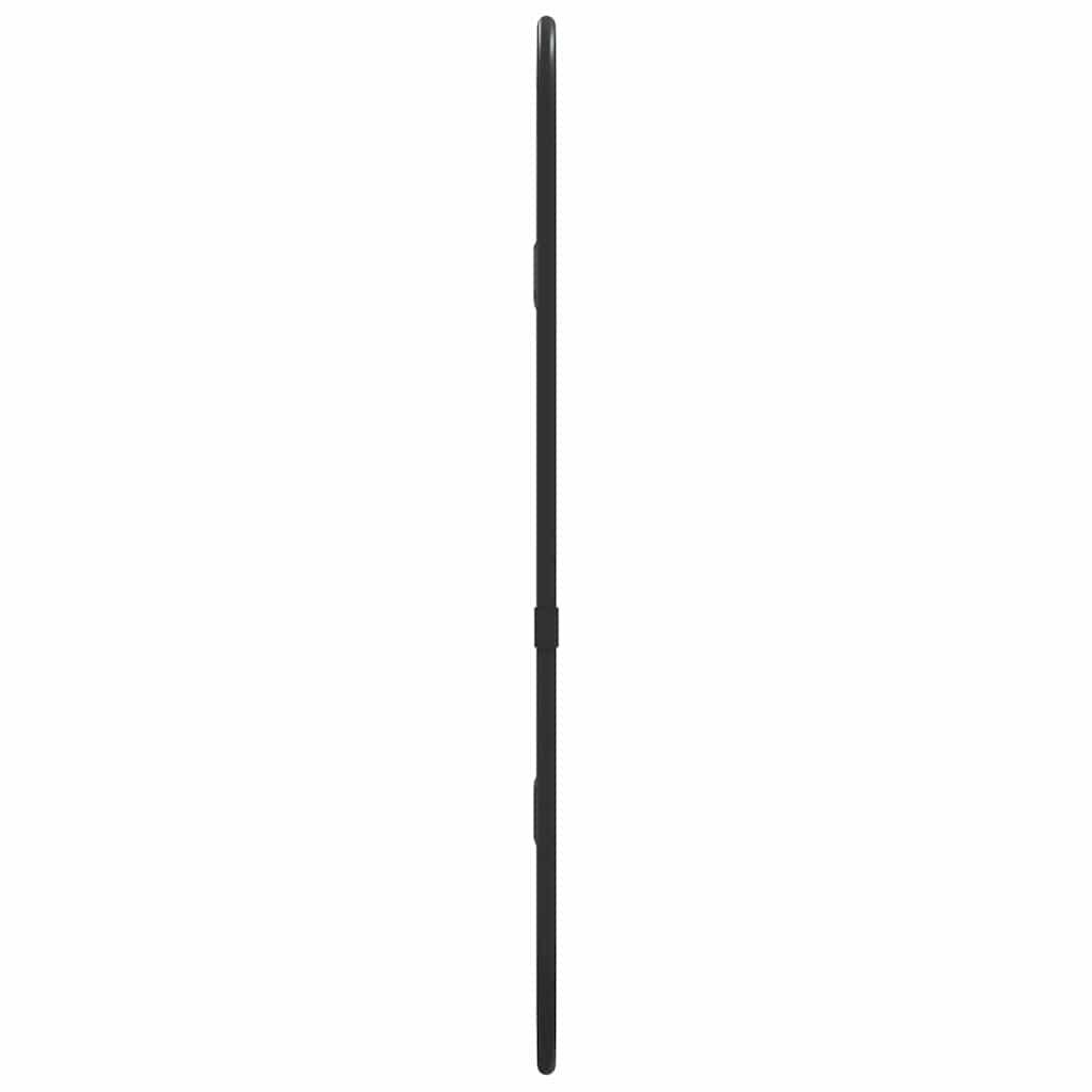 Wandspiegel 40x15 cm ovaal zwart