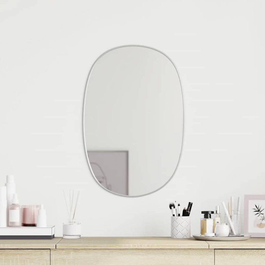 Wandspiegel Kleurig 50 x 35 cm Zilver