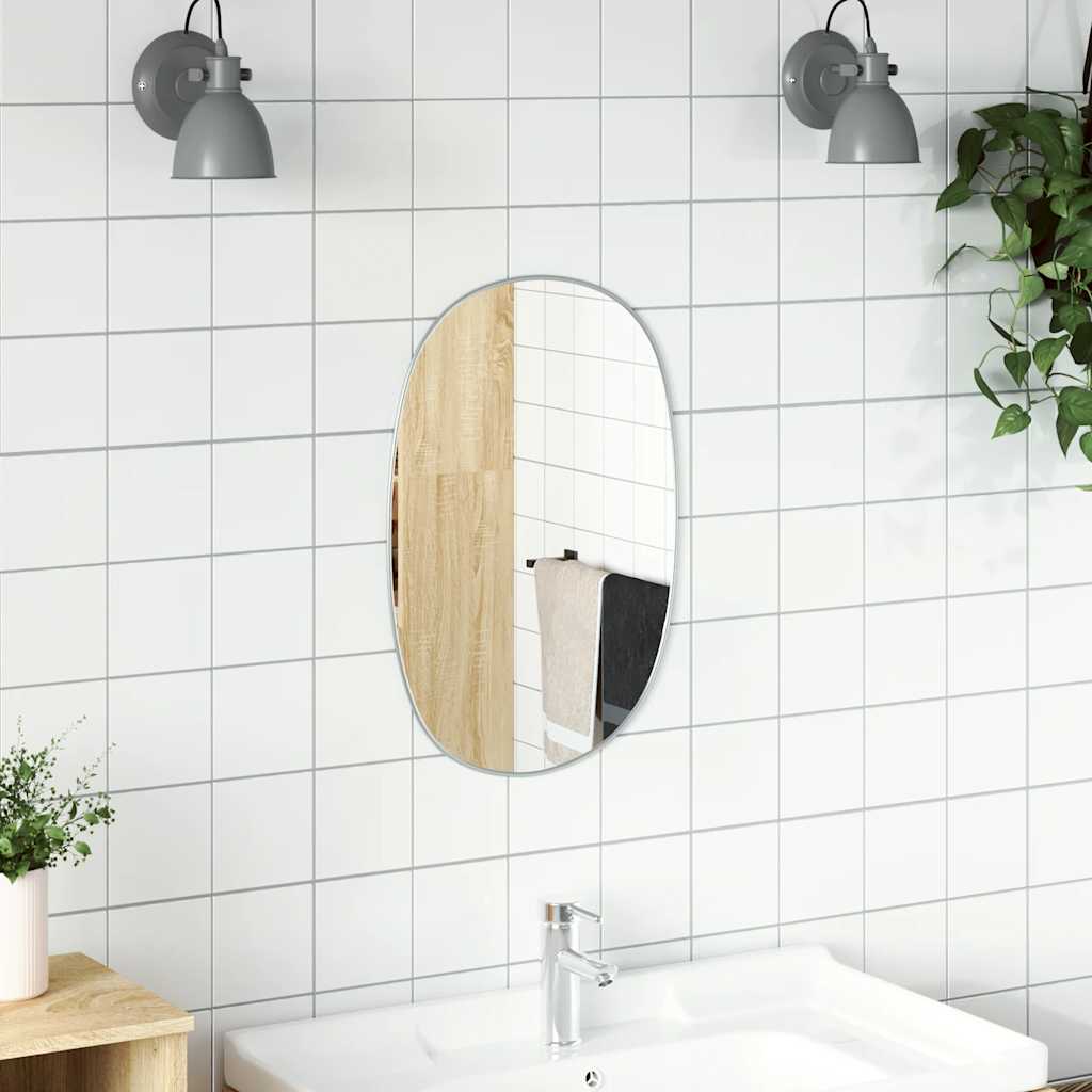 Wandspiegel Kleurig 60 x 40 cm Zilver