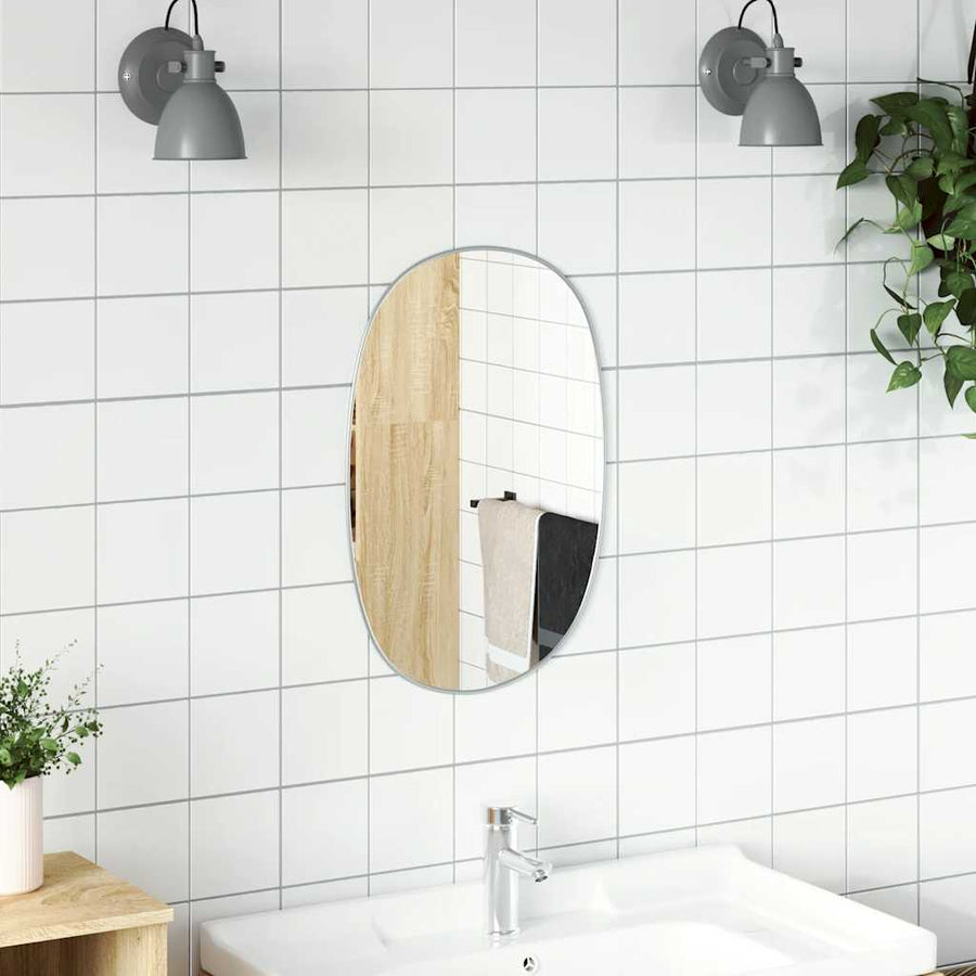 Wandspiegel Kleurig 60 x 40 cm Zilver