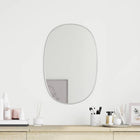 Wall mirror 60x40 cm silver-colored