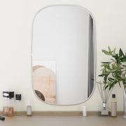 Wandspiegel 70x45 cm zilver PVC