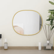 Wandspiegel 30x25 cm goudkleurig PVC