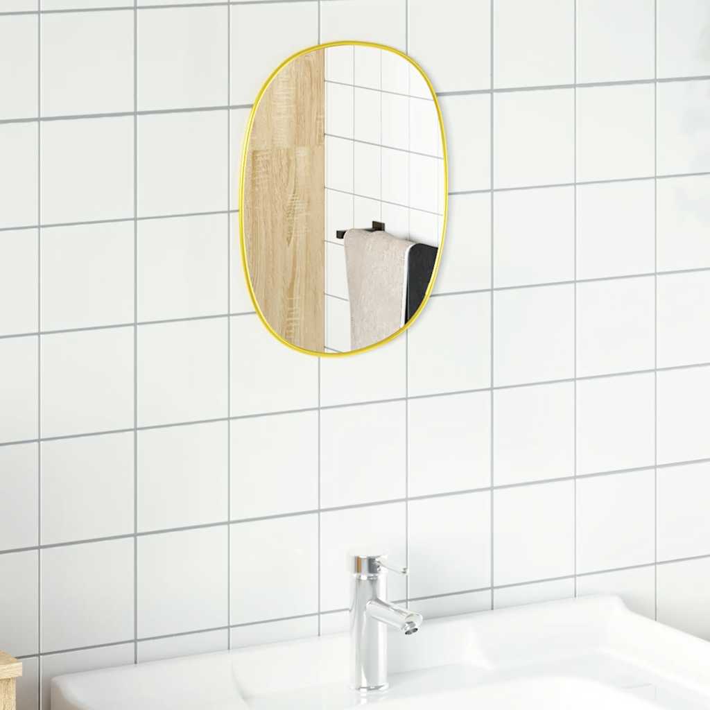Wandspiegel Kleurig 40 x 30 cm Goud