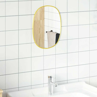 Wandspiegel Kleurig 40 x 30 cm Goud
