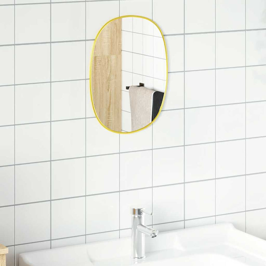 Wandspiegel Kleurig 40 x 30 cm Goud