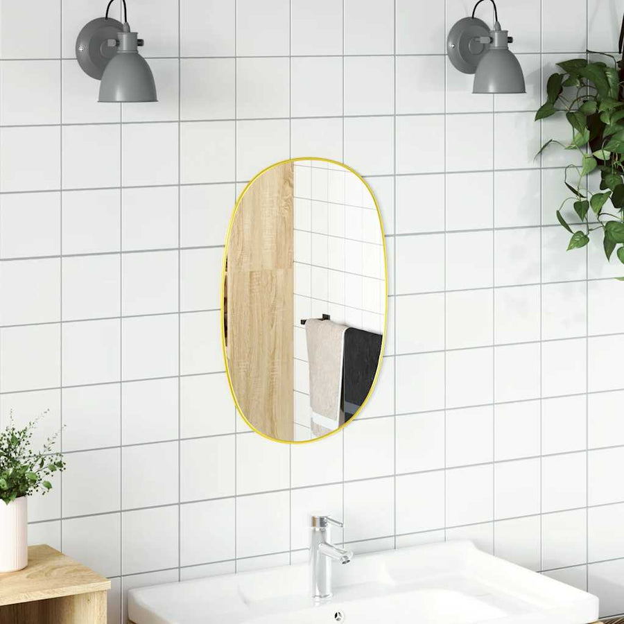 Wandspiegel Kleurig 50 x 35 cm Goud