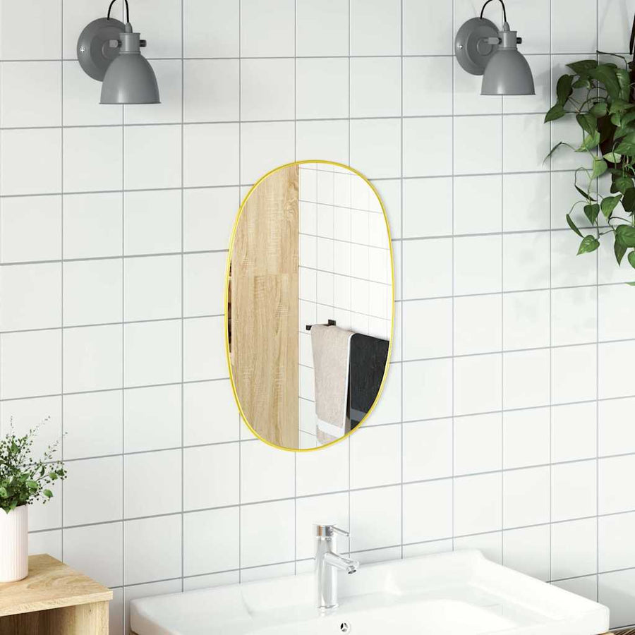 Wandspiegel Kleurig 60 x 40 cm Goud