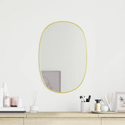 Wandspiegel 60x40 cm goudkleurig PVC frame
