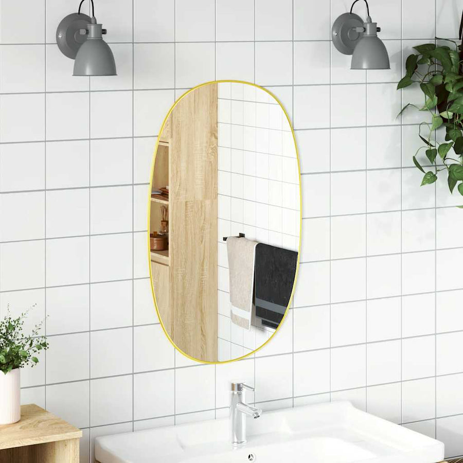 Wandspiegel Kleurig 70 x 45 cm Goud