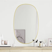 Wandspiegel 80x50 cm goud PVC