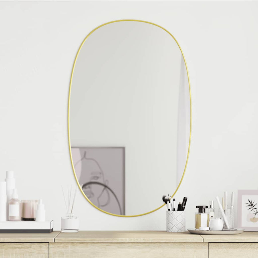 Wandspiegel Kleurig 80 x 50 cm Goud