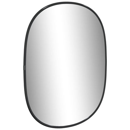 Wandspiegel 40 x 30 cm Zwart