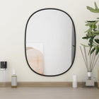 Wall mirror 40x30 cm black