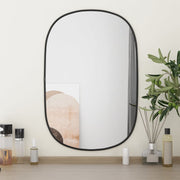 Wandspiegel 60x40 cm zwart PVC