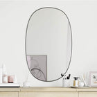 Wall mirror 80x50 cm black