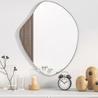 Wall mirror 60x50 cm silver-colored