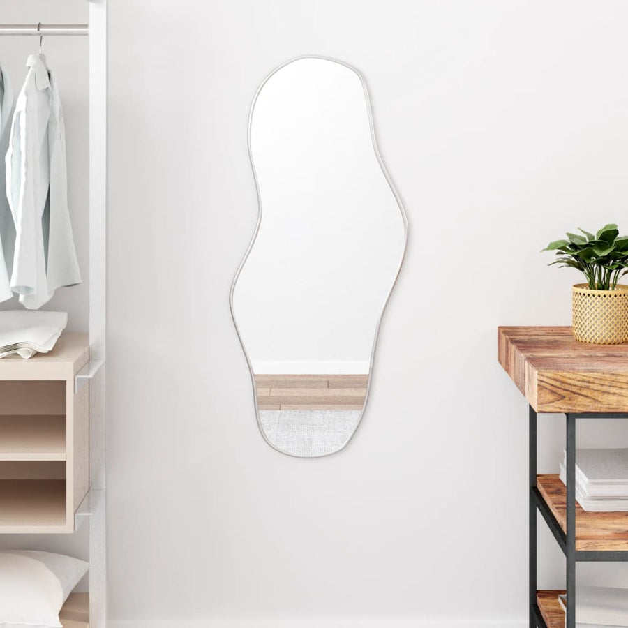Wandspiegel Kleurig 90 x 40 cm Zilver
