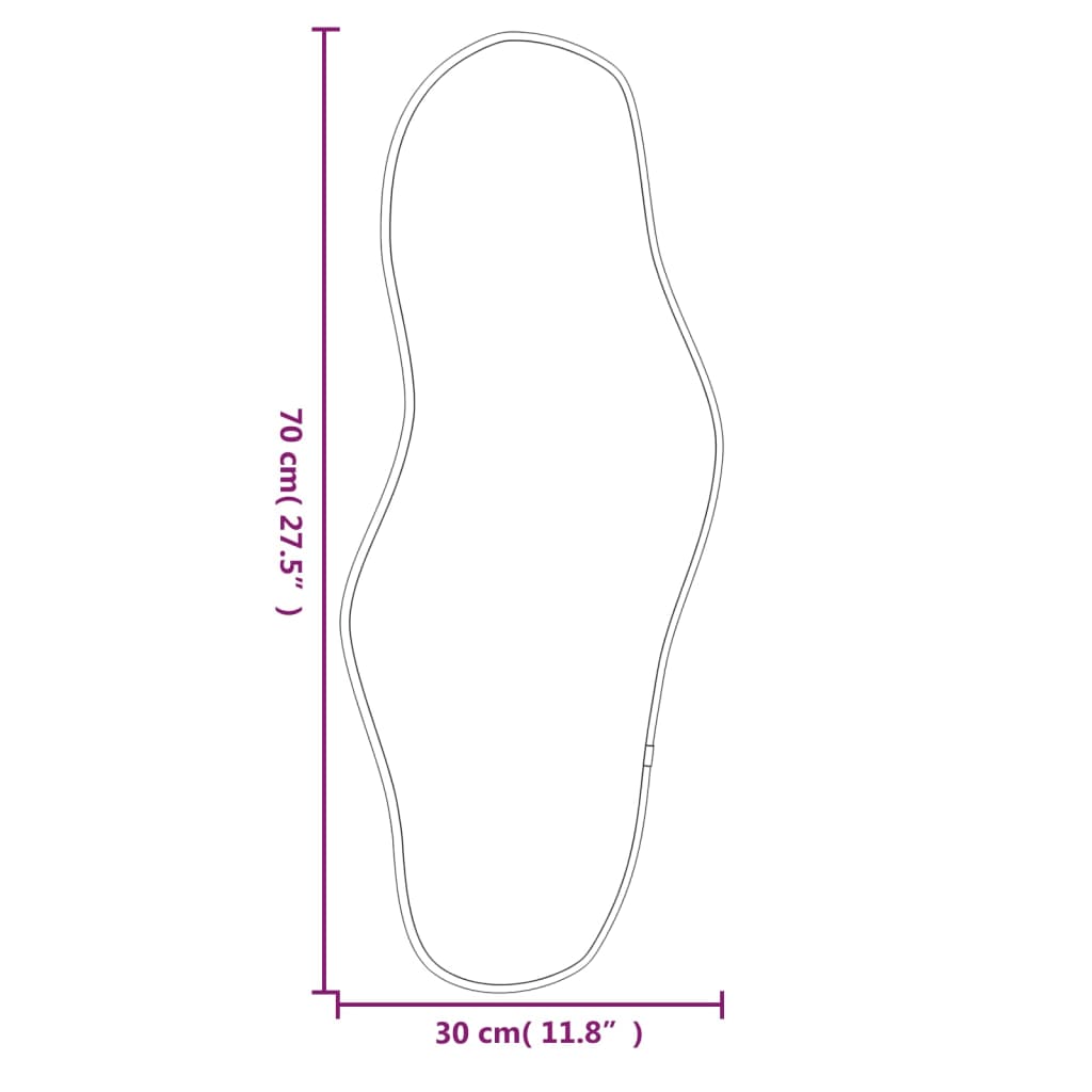 Wandspiegel Kleurig 70 x 30 cm Goud