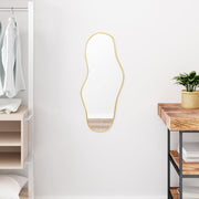 Wandspiegel 70x30 cm goud PVC
