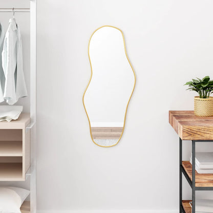 Wandspiegel 80X35 Cm Goudkleurig