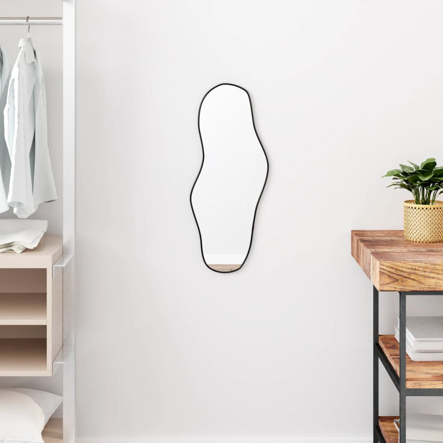 Wandspiegel 60X25 Cm Zwart