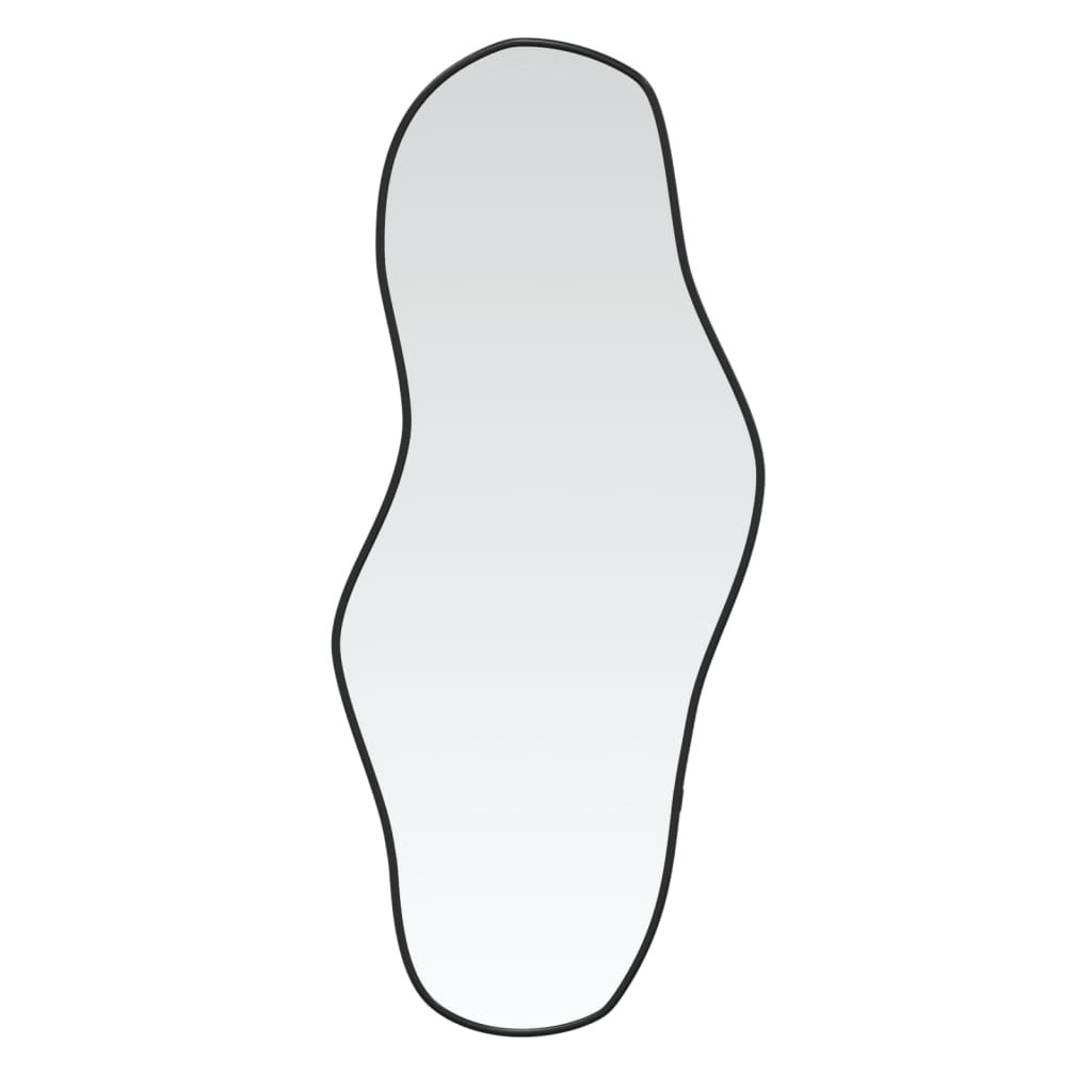 Wandspiegel 80 x 35 cm Zwart