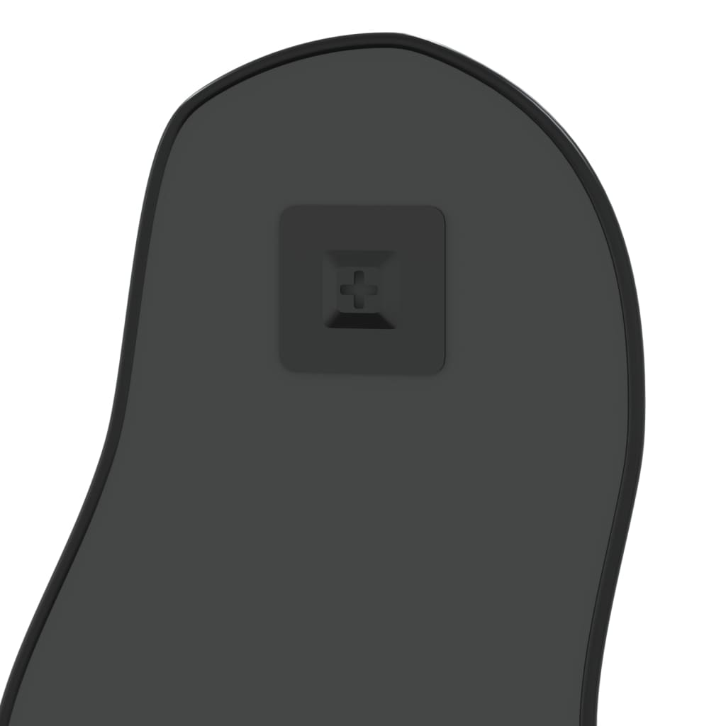 Wandspiegel 80 x 35 cm Zwart