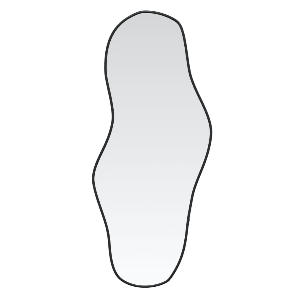 Wandspiegel 100 x 45 cm Zwart