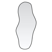 Wandspiegel 100 x 45 cm Zwart