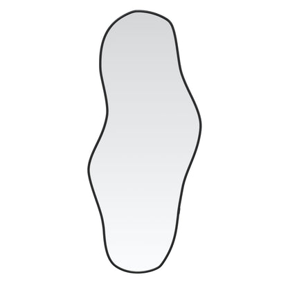 Wandspiegel 100 x 45 cm Zwart