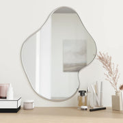 Wandspiegel 60x50 cm zilver PVC