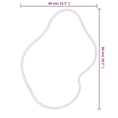 Wandspiegel Kleurig 50 x 40 cm Goud