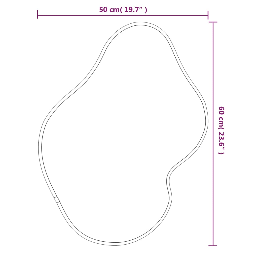 Wandspiegel Kleurig 60 x 50 cm Goud