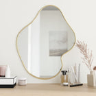 Wall mirror 60x50 cm gold colored