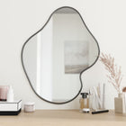 Wall mirror 60x50 cm black