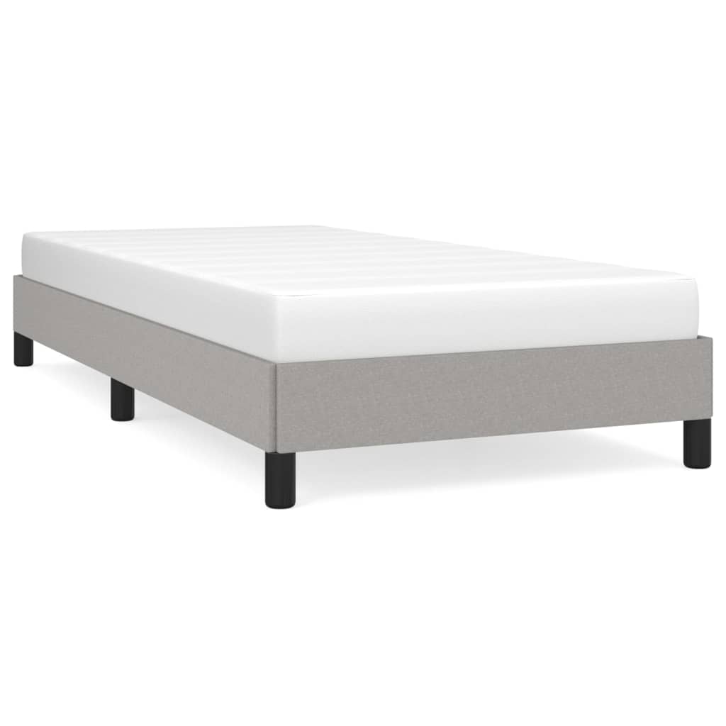 Bedframe stof lichtgrijs 80x200 cm 80 x 200 cm 25 cm