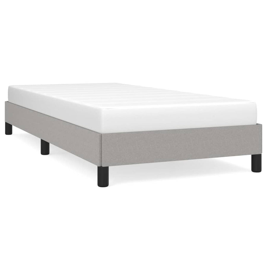 Bedframe stof lichtgrijs 80x200 cm 80 x 200 cm 25 cm