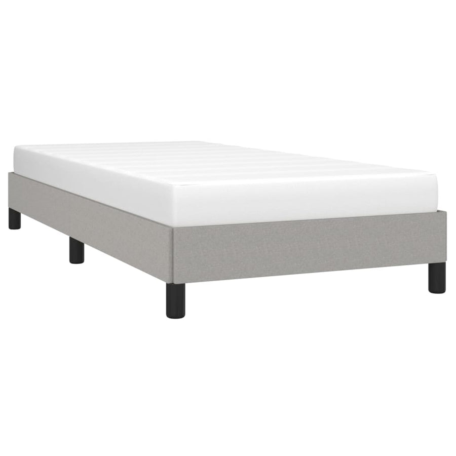 Bedframe stof lichtgrijs 80x200 cm 80 x 200 cm 25 cm