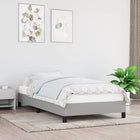 Bedframe stof lichtgrijs 80x200 cm 80 x 200 cm 25 cm