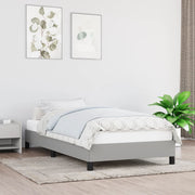 Bedframe 80x200 cm stof lichtgrijs