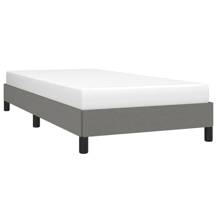 Bedframe Stof Donkergrijs 80 x 200 cm 25 cm