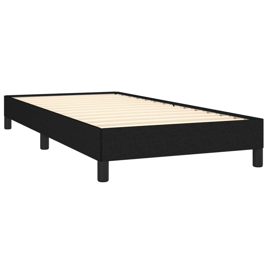 Bedframe Stof Zwart 80 x 200 cm 25 cm